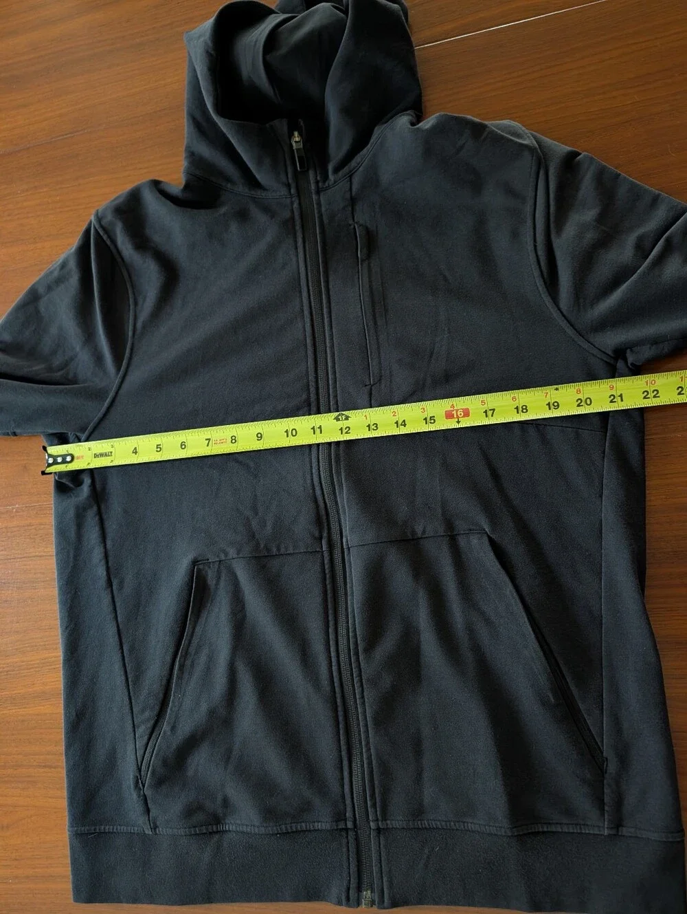 Lululemon City Sweat Full Zip Hoodie Mens Large Black Athletic Training Jacket